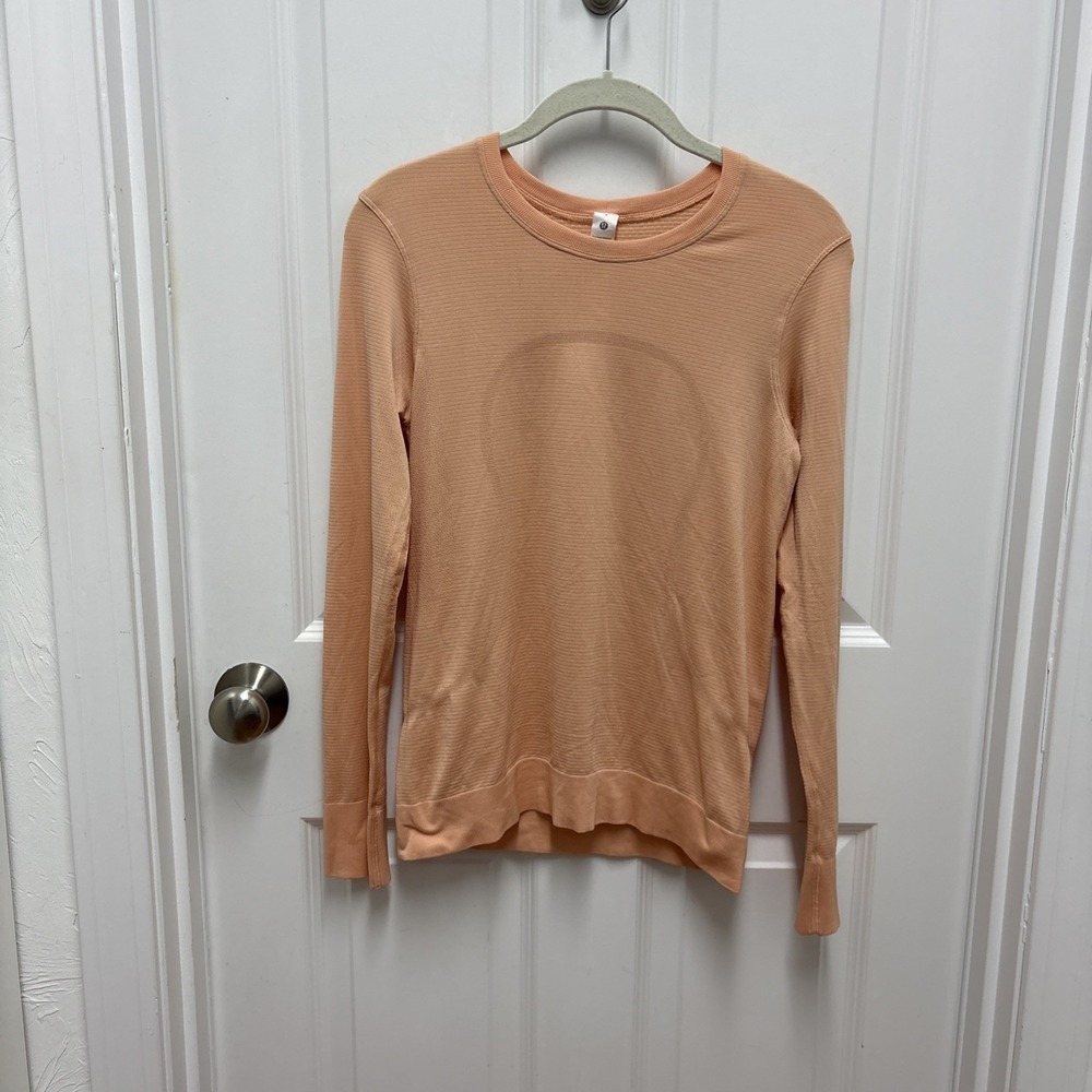 Lululemon Swiftly Relaxed Long Sleeve Size 4 Summer Glow Mango Dream